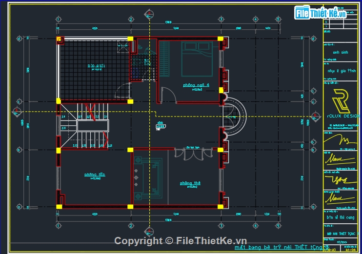 biệt thự 3 tầng,biệt thự cổ điển 3 tầng,File cad biệt thự cổ điển 3 tầng